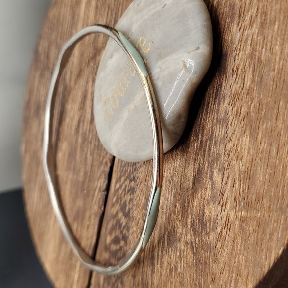 B2915 enamel professor Green slider bracelet - Picture 1 of 2